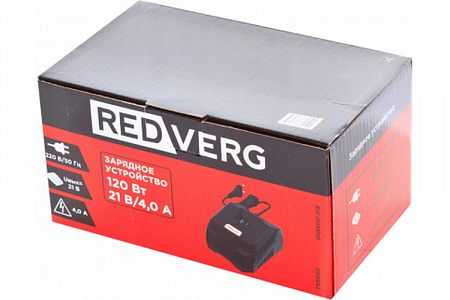 Устройство зарядное RedVerg 18V для Li-Ion 18В слайдер, ток заряда 4.0А
