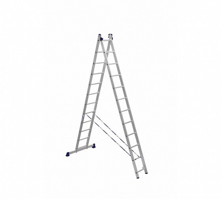 Двухсекционная универсальная алюминиевая лестница Алюмет H2 5212
