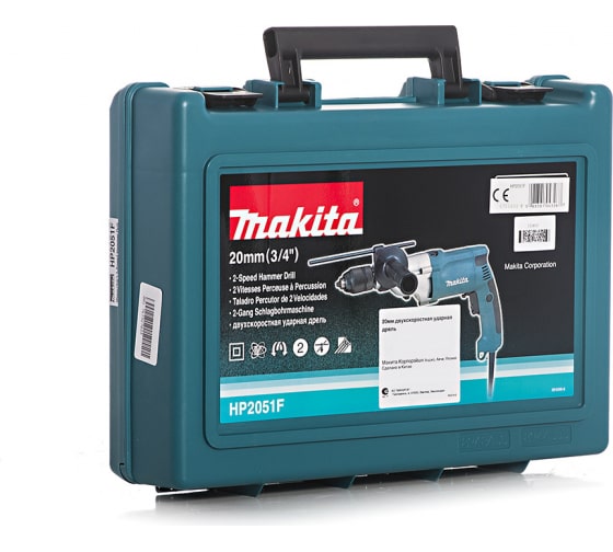 Двухскоростная ударная дрель Makita HP 2051 F